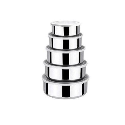 Imagem de Conjunto De Potes Em Inox Com 5 Peças Wincy