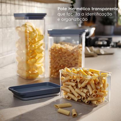 Imagem de Conjunto De Potes Herméticos Organizadores Electrolux Experience 6 Un. Empilhável Modular