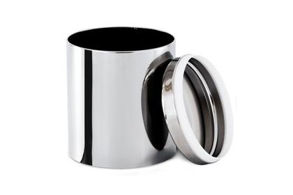 Imagem de Conjunto de potes para mantimentos com tampa e visor brinox suprema 5 peças aço inox