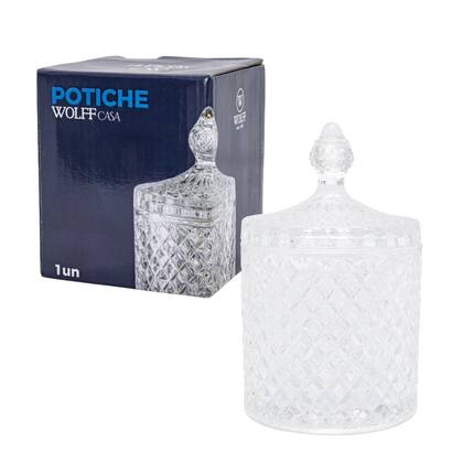 Imagem de Conjunto De Potiches Decorativo Pequeno e Médio Bomboniere Armazenamento Doce