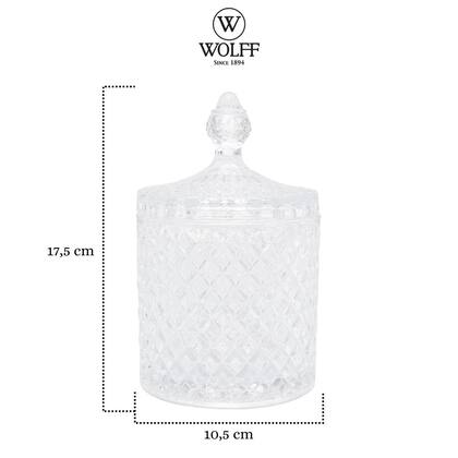 Imagem de Conjunto De Potiches Decorativo Pequeno e Médio Bomboniere Armazenamento Doce