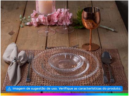 Imagem de Conjunto De Pratos De Cristal Chumbo 14cm Resistente Para Mesa Posta 4 Peças