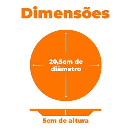 Imagem de Conjunto de Pratos de Porcelana Fundos Oxford Unni Oliva 20,5cm 6 peças AM98-5508