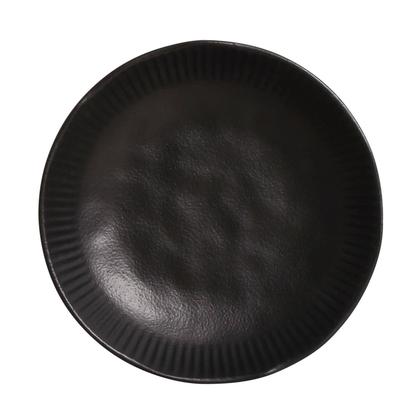 Imagem de Conjunto de Pratos Fundos 06 Peças Linhas Preto Matte Porto Brasil
