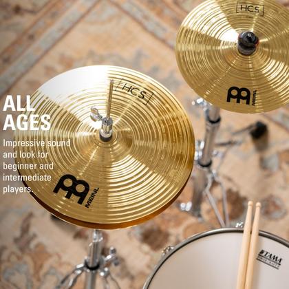 Imagem de Conjunto de pratos Meinl Cymbals HCS para bateria com Hihats, Crash, Splash