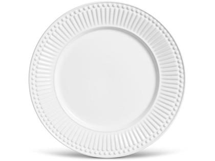 Imagem de Conjunto de Pratos Rasos 06 Peças Cerâmica 26cm Roma Branco Porto Brasil