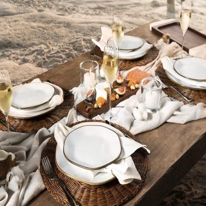 Imagem de Conjunto de Pratos Sobremesa Com 06 Peças 21,5cm Ryo Maresia Oxford