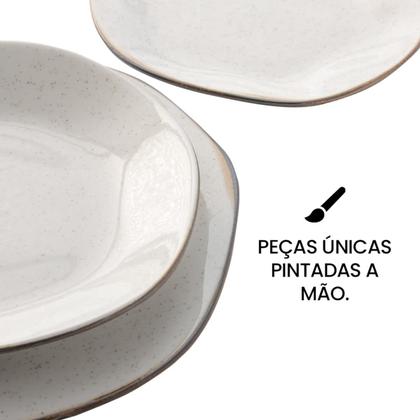 Imagem de Conjunto de Pratos Sobremesa Com 06 Peças 21,5cm Ryo Maresia Oxford