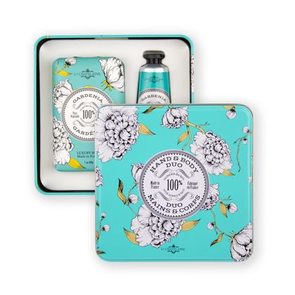 Imagem de Conjunto de presente La Chatelaine Gardenia Soap 200 ml e creme para mãos 30 ml