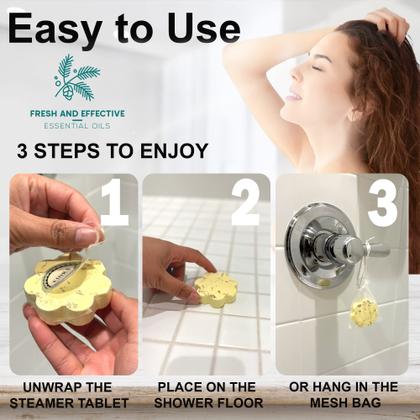 Imagem de Conjunto de presentes de aromaterapia Shower Steamers com óleos orgânicos x18