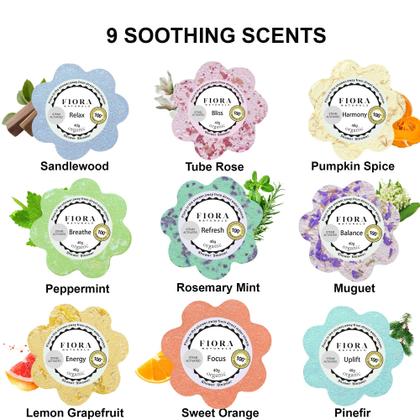 Imagem de Conjunto de presentes de aromaterapia Shower Steamers com óleos orgânicos x18