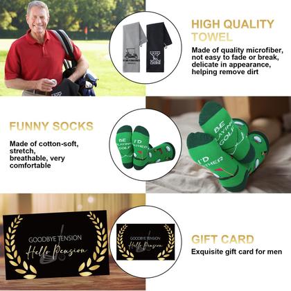 Imagem de Conjunto de presentes de golfe de aposentadoria Skylety para homens com copo de aço inoxidável