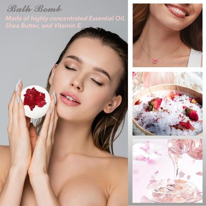 Imagem de Conjunto de presentes de spa Lily Roy Rose & Cherry Blossom, 19 peças para mulheres