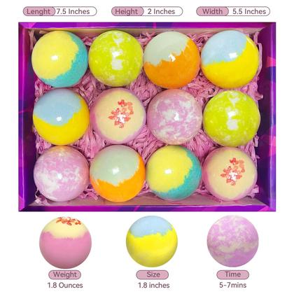 Imagem de Conjunto de presentes relaxantes Bath Bombs Santrela, 12 unidades para mulheres