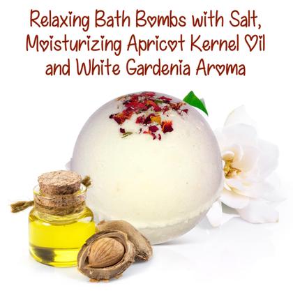 Imagem de Conjunto de presentes Relaxing Salt Bath Bombs Soap Raspberry Scrub