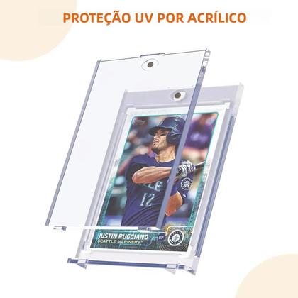 Imagem de Conjunto De Protetores Magnéticos 35PT Para Cartas Colecionáveis: Capas Rígidas De Plástico Para