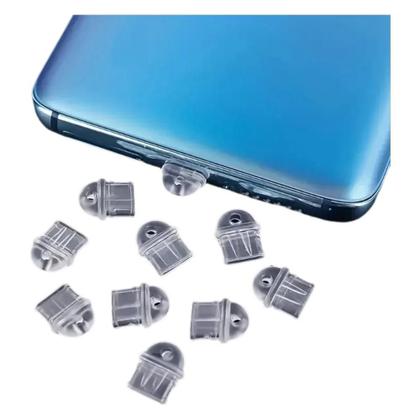 Imagem de Conjunto De Protetores Transparentes Para Porta De Carregamento iPhone Tipo-C Android 10 Peças