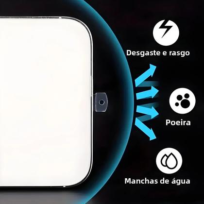 Imagem de Conjunto De Protetores Transparentes Para Porta De Carregamento iPhone Tipo-C Android 10 Peças