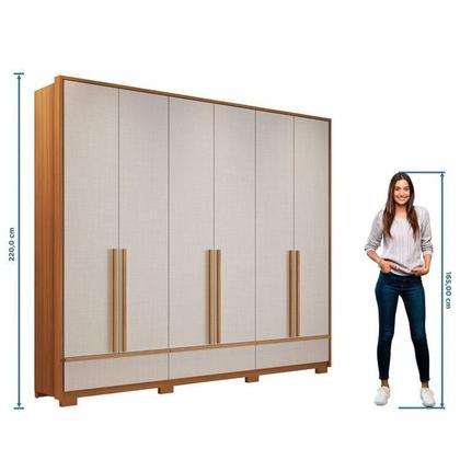 Imagem de Conjunto de Quarto com 1 Guarda-roupa e 1 Cômoda