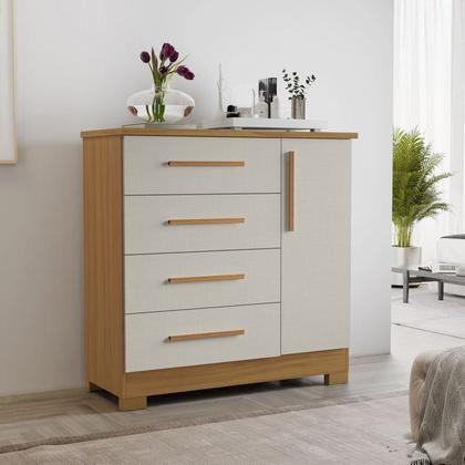 Imagem de Conjunto de Quarto com 1 Guarda-roupa e 1 Cômoda