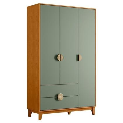 Imagem de Conjunto de Quarto com Guarda-roupa e Cômoda Ipê