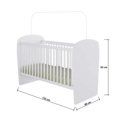 Imagem de Conjunto de Quarto Infantil com Berço 2 Peças Céu Percasa Móveis