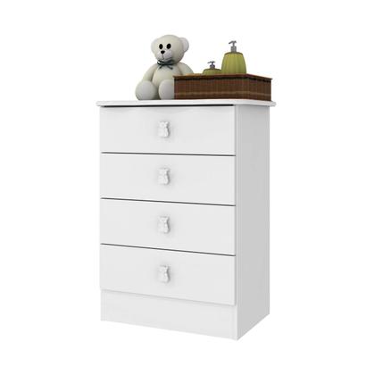 Imagem de Conjunto de Quarto Infantil com Berço e Mini Cama 4 Peças Bambino Percasa Móveis