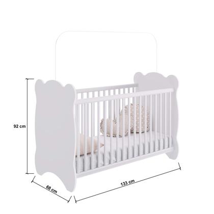 Imagem de Conjunto de Quarto Infantil com Berço e Mini Cama 4 Peças Bambino Percasa Móveis