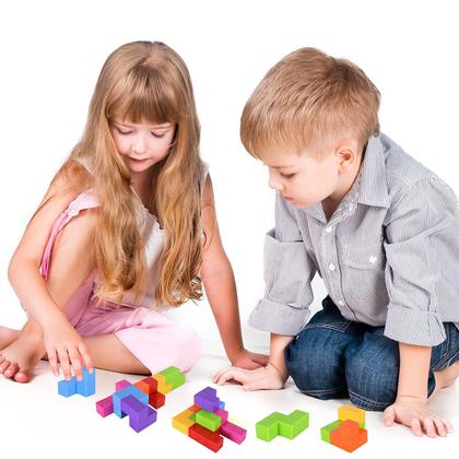Imagem de Conjunto de quebra-cabeças 3D de blocos de construção magnéticos WorwOder Kids Magic