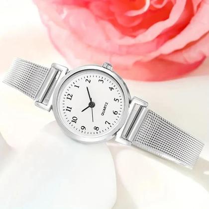 Imagem de Conjunto De Relógio Casual De Moda Feminina Com 7 Peças, Incluindo Colar, Pulseira, Anel E Brincos