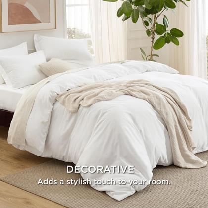 Imagem de Conjunto de roupa de cama, capa de edredom Bedsure Queen com lençol com elástico, 6 peças