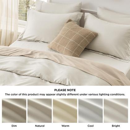 Imagem de Conjunto de roupa de cama, capa de edredom Bedsure Queen com lençol com elástico, 6 peças