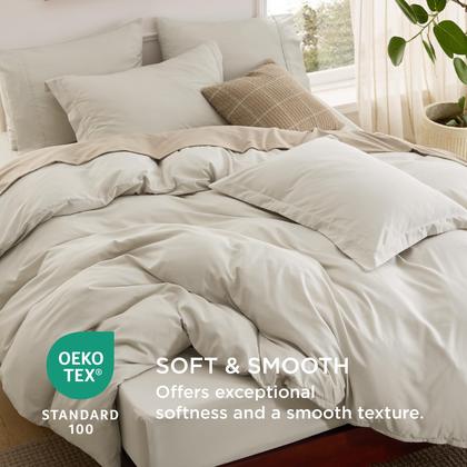 Imagem de Conjunto de roupa de cama, capa de edredom Bedsure Queen com lençol com elástico, 6 peças