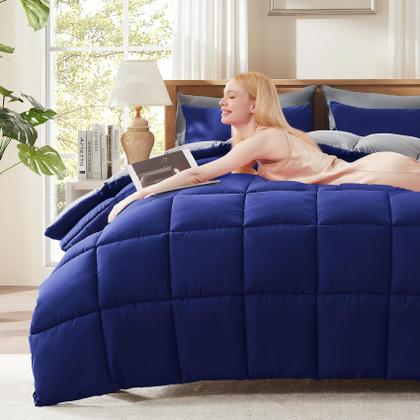 Imagem de Conjunto de roupa de cama completo, edredom alternativo acolchoado Decroom