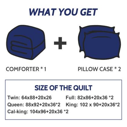 Imagem de Conjunto de roupa de cama completo, edredom alternativo acolchoado Decroom