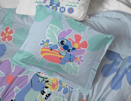 Imagem de Conjunto de roupa de cama Jay Franco Disney Lilo and Stitch em tamanho real