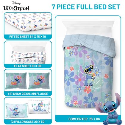 Imagem de Conjunto de roupa de cama Jay Franco Disney Lilo and Stitch em tamanho real