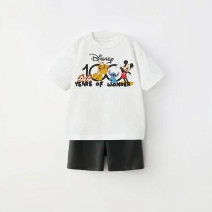 Imagem de Conjunto De Roupas De Verão Para Meninas E Meninos De 9 Meses a 6 Anos Camiseta Do Mickey Roupas