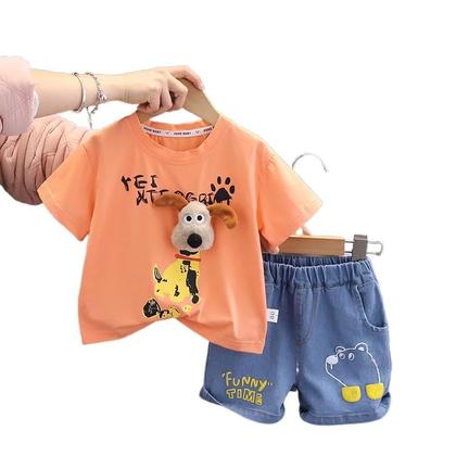 Imagem de Conjunto de Roupas Infantil Verão - Camisetas e Shorts de Algodão com Desenhos Animados