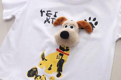 Imagem de Conjunto de Roupas Infantil Verão - Camisetas e Shorts de Algodão com Desenhos Animados