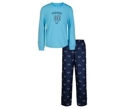 Imagem de Conjunto de roupas Messi Boys de manga comprida e calça de moletom azul