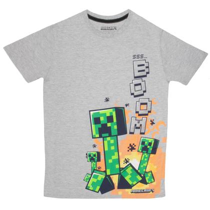 Imagem de Conjunto de roupas Minecraft Creeper Grid Boys com 3 camisetas tamanho 4