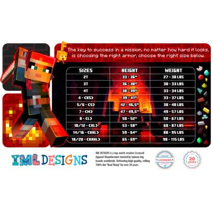 Imagem de Conjunto de roupas Minecraft Creeper Grid Boys com 3 camisetas tamanho 4