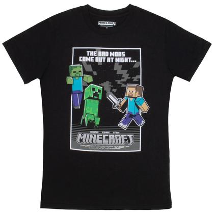 Imagem de Conjunto de roupas Minecraft Creeper Grid Boys com 3 camisetas tamanho 4