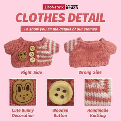 Imagem de Conjunto de roupas para bonecas de 15 cm e 17 cm, roupa de crochê ZitoneBrix