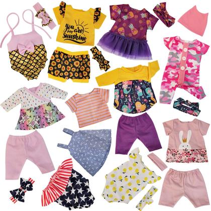 Imagem de Conjunto de roupas para bonecas Windolls, 10 estilos para bonecas de 35 a 40 cm