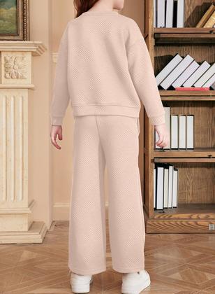 Imagem de Conjunto de roupas para meninas adolescentes da Bélgica, outono e inverno, idade de 4 a 5 anos, bege