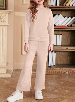 Imagem de Conjunto de roupas para meninas adolescentes da Bélgica, outono e inverno, idade de 4 a 5 anos, bege