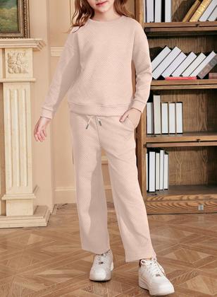 Imagem de Conjunto de roupas para meninas adolescentes da Bélgica, outono e inverno, idade de 4 a 5 anos, bege