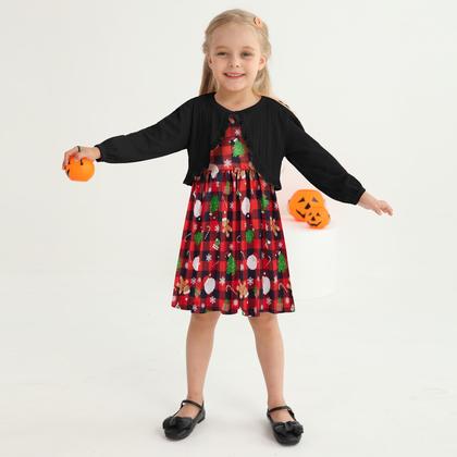 Imagem de Conjunto de roupas Patgoal Baby Girl Dress + Cardigan 18-24M - 5-6Y